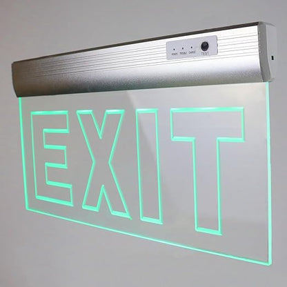 LEDエッジ照明付き出口標識