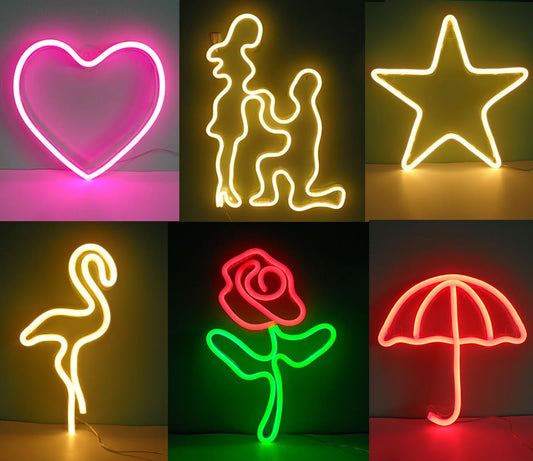 Led neon lights hanging wall decorative lights