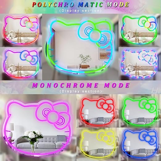 hello kitty color changing custom neon sign