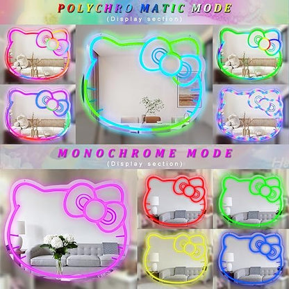 hello kitty color changing custom neon sign