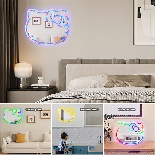 hello kitty color changing led neon sign